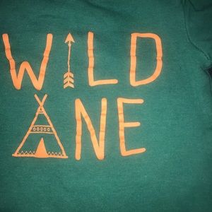 0-3 Months Baby Onesie 2 Piece set. Wild One